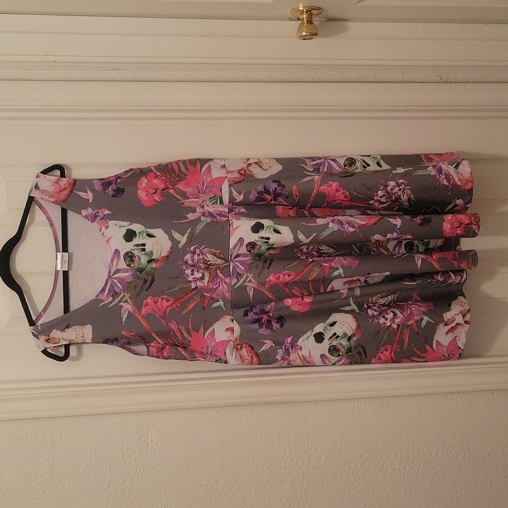 CowCow Skull skater dress, size 4X